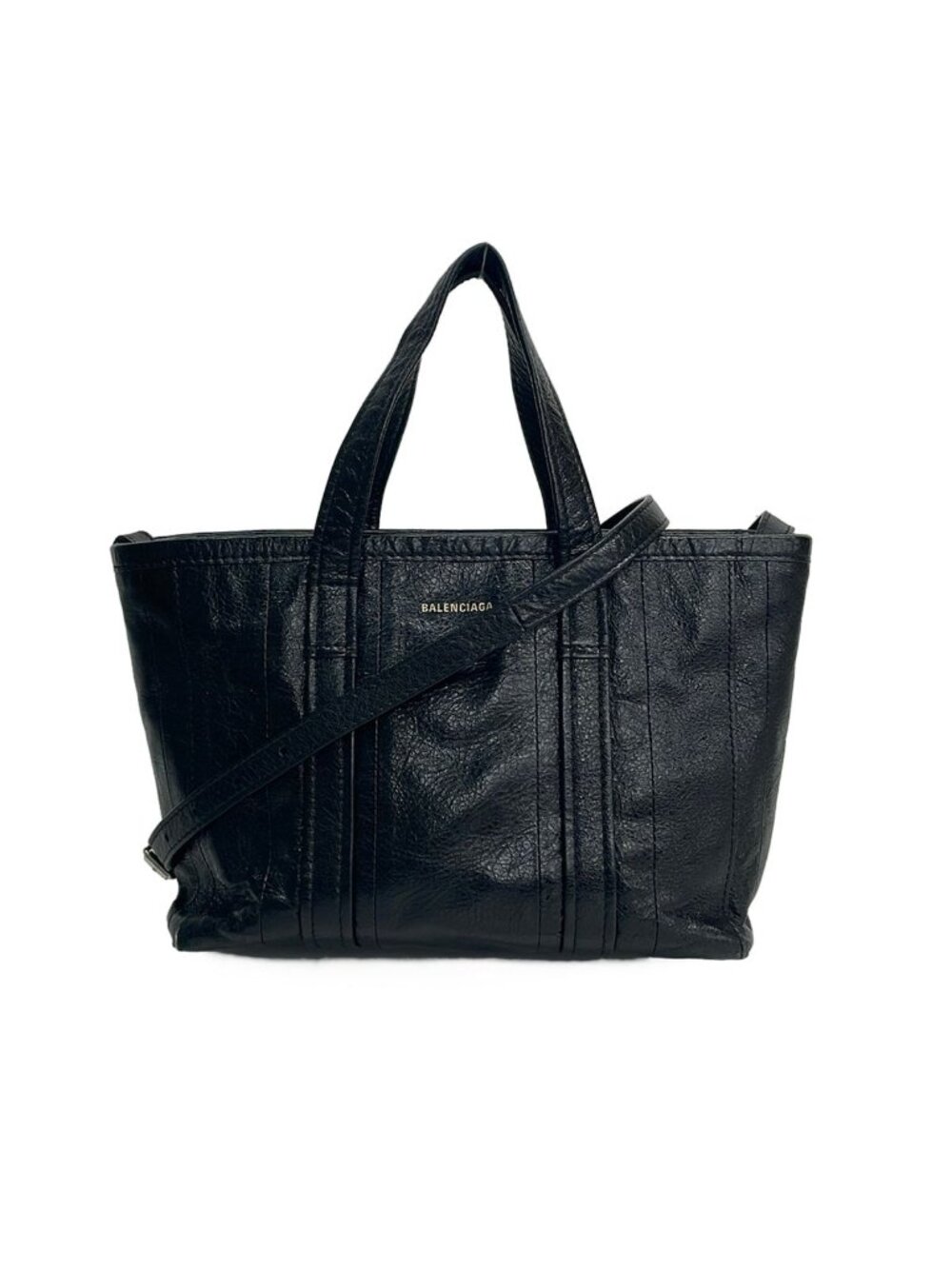Balenciaga Tote Bag Barbes Small Black 2-Way Leather